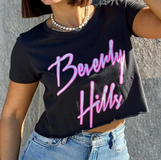 Beverly Hills Crop Tee