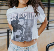 Elvis "King of Rock & Roll" Crop Tee