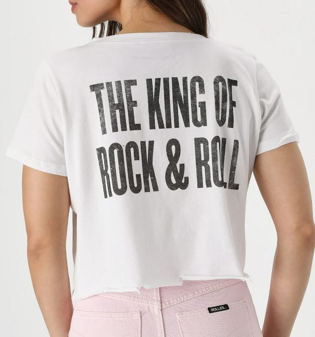 Elvis "King of Rock & Roll" Crop Tee