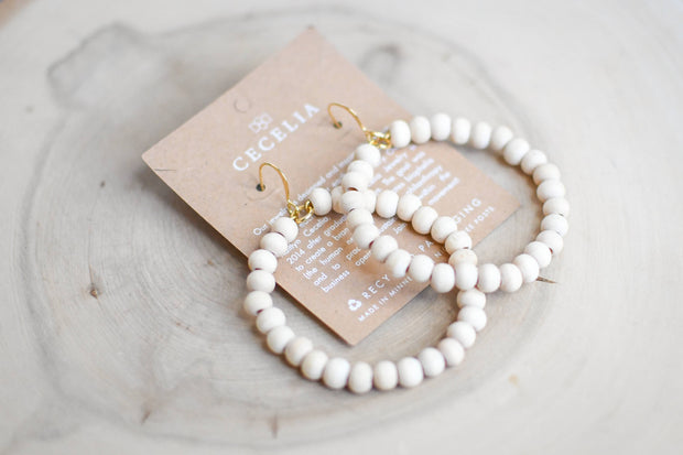 Cecelia Designs Jewelry - Wood Hoop Earrings