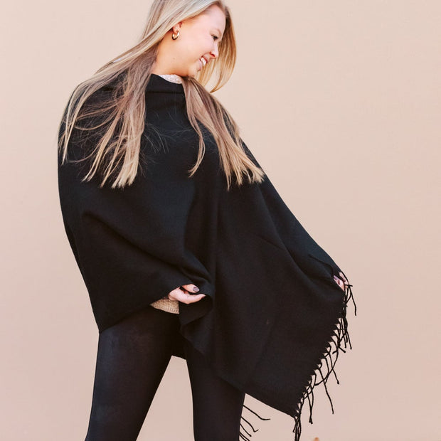 Allison Button Poncho