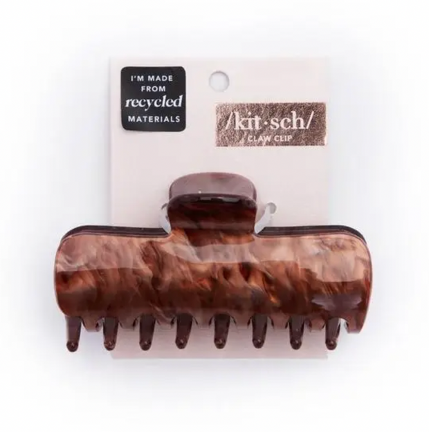 Marble Claw Clip - Brunette