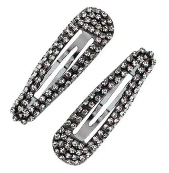 Rhinestone Snap Clips