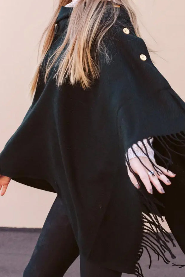 Allison Button Poncho