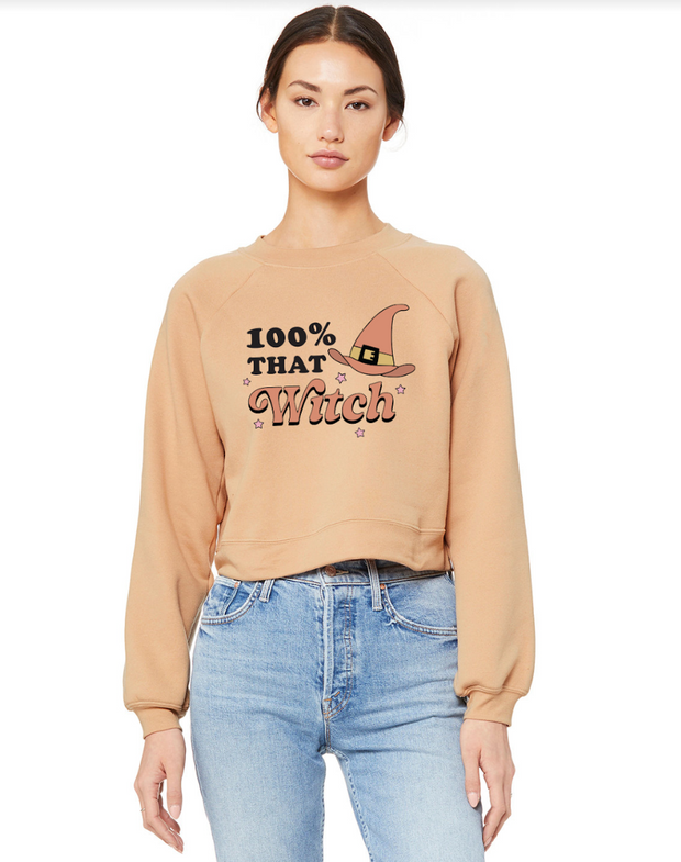 100% THAT WITCH CROPPED SWEATSHIRT