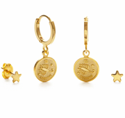 Zodiac Huggie Earrings