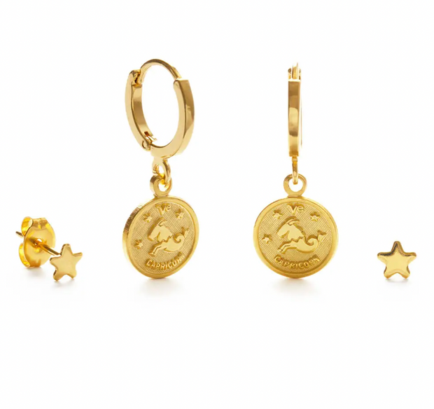 Zodiac Huggie Earrings