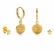 Zodiac Huggie Earrings