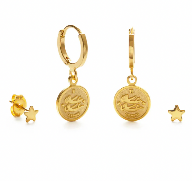 Zodiac Huggie Earrings